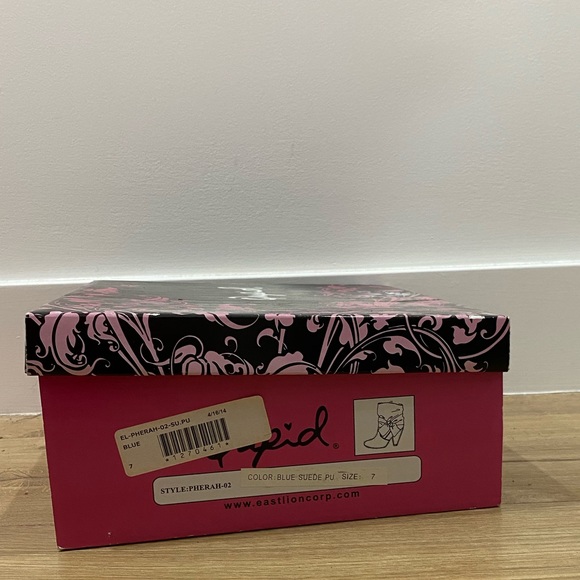 New in box Qupid blue Suede PU size 7 - Picture 5 of 6